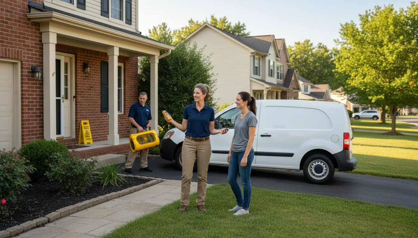 Residential water damage restoration in Long Pine, NE